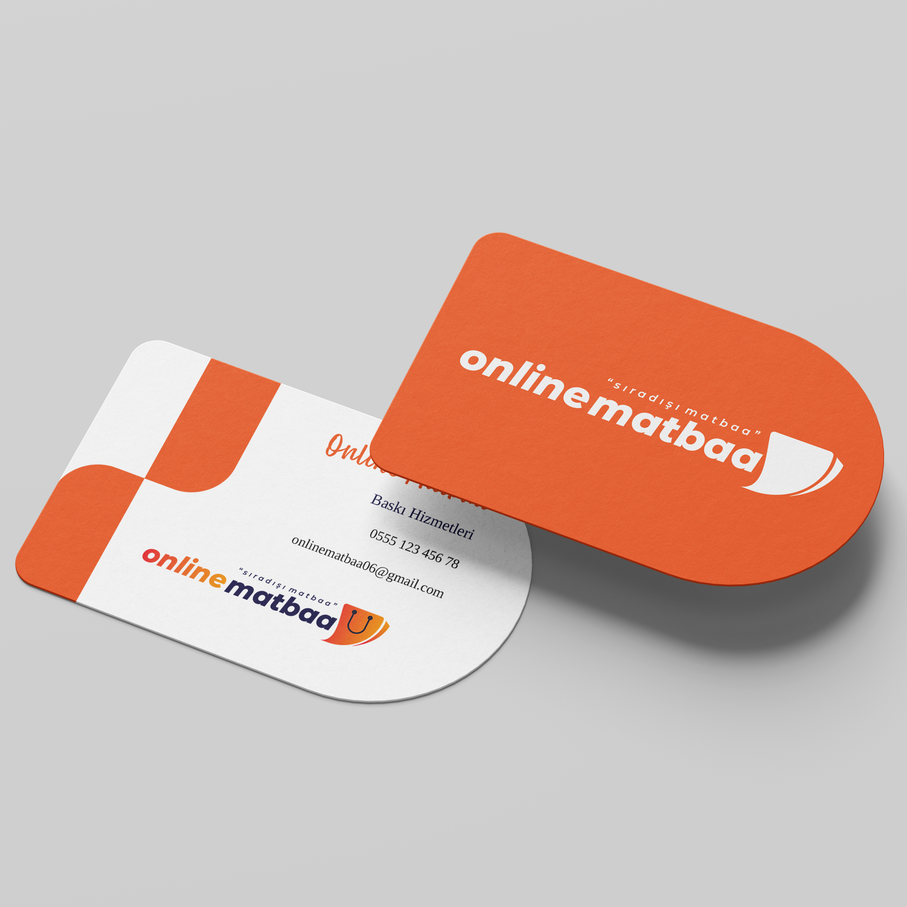 350 gr. Kuşe Çift Yön Renkli Mat Selefonlu Kabartma Laklı Özel Kesim